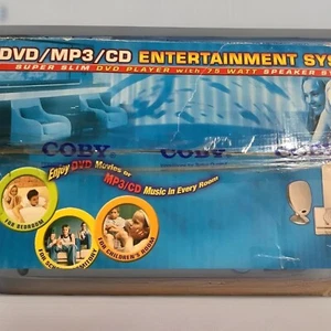 Entertainment System COBY DVD417 Dvd/Mp3/CD COBY DVD-417 Super Slim Speaker w/RC - Picture 1 of 5