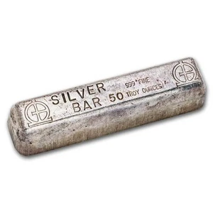 50 oz Silver Bar - Omega M & B Mining - Picture 1 of 2