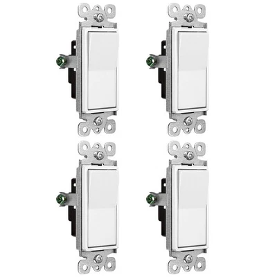 Interruptor de luz decorativo poste único 4 peças 120/277V decorador remo balancim liga/desliga - Imagem 1 de 4