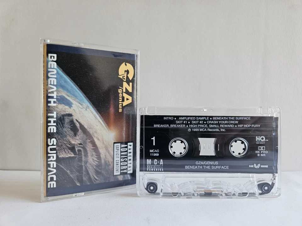 GZA/Genius  Beneath The Surface  Cassette Tape 1999  Wu-Tang Clan - Image 1 of 1