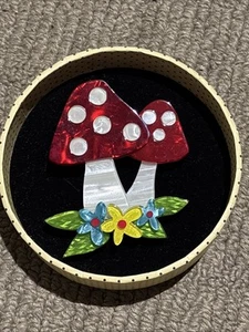 Erstwilder Forest Fun Guy Brooch. Pre Loved π - Picture 1 of 7