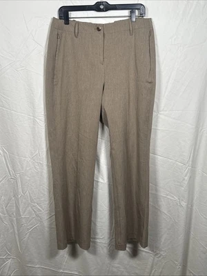 Pantalones de vestir J. Jill para mujer caqui espalda elástica frontal plana cremallera bolsillo talla 16P nuevos con etiquetas Foto 1 de 4