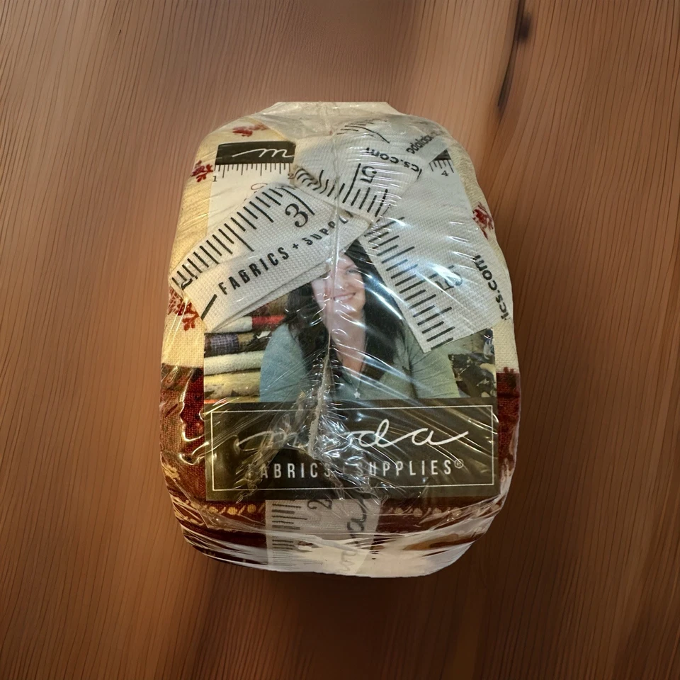 NIP Redwork Gatherings By Primitive Gatherings For Moda Jelly Roll 49110JR - Image 1 of 4