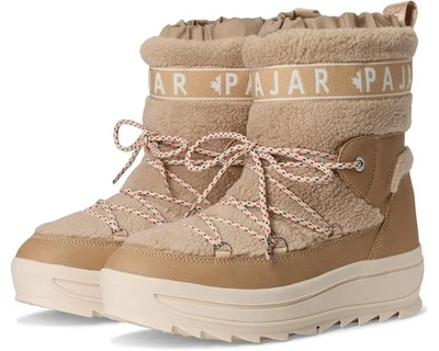 Pajar Galaxy Lama 米色浅棕褐色防水冬季雪地靴女式 8 M 码 — 第 1/4 张图片