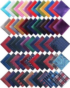 Pañuelos cuadrados de seda de 72 piezas cuadrados de bolsillo para hombre colores surtidos - Imagen 1 de 12