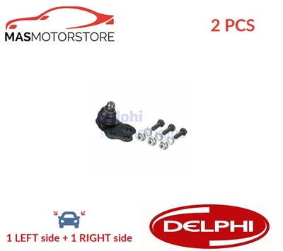 SUSPENSION BALL JOINT PAIR FRONT LOWER OUTER DELPHI TC3656 2PCS I NEW - Image 1 of 4