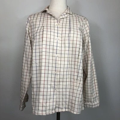 VTG ESPRIT Sport Women’s Medium Cottton Blend Structured Button Down Preppy  - Image 1 of 4