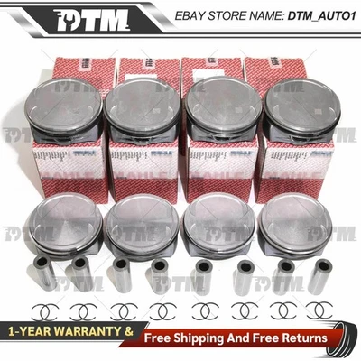 8x Kit Pistones y Anillos STD Φ102 Para Mercedes-Benz CL63 ML63 W204 W211 M156 6.3L Foto 1 de 4