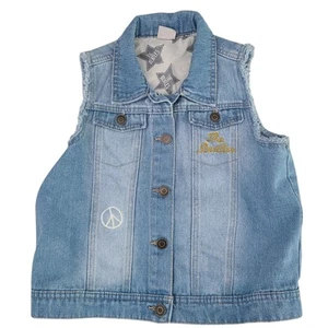 The Beatles: Embroidered Denim Jean Jacket Vest Kid's XL Designer - Picture 1 of 4