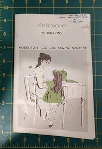Kenmore Model 1211 Zig Zag Sewing Machine Instructions Users Manual Book - Sears - Picture 1 of 5