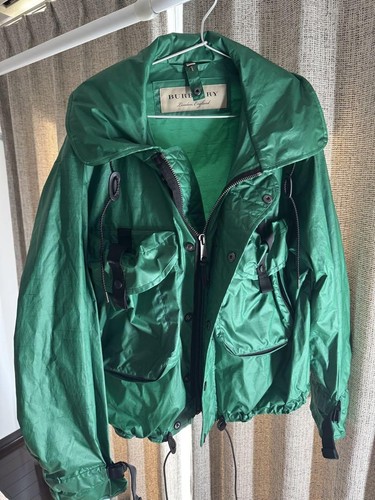 Giacca Burberry nylon verde 52 uomo #ED ZIA