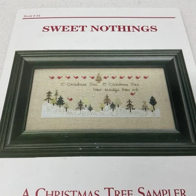A CHRISTMAS TREE SAMPLER 3.5" x 7.7" Sweet Nothings JBW Designs 2002 - Image 1 of 2