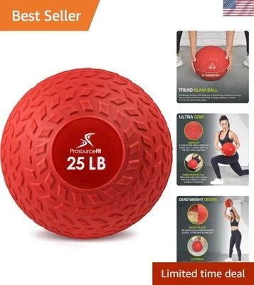 Bola de peso muerto con agarre texturizado de 25 lb para entrenamientos de fuerza y acondicionamiento básico Foto 1 de 4