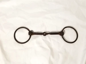 Vintage Wrought Iron Horse Bit Snaffle Bit Black Decorative Wall Hanging 12" - Picture 1 of 7