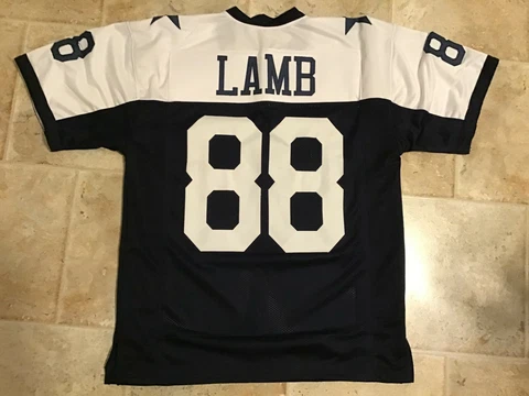 UNSIGNED CUSTOM Stitched CeeDee Lamb Thanksgiving or Blue Jersey  M L XL 2XL Cover