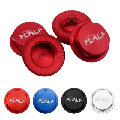 Tapa de tuercas de bloqueo de cubo de rueda cerrado de aleación CNC 4 piezas para 1/5 HPI ROVAN Baja 5B 5T 5SC Foto 1 de 4