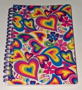 Lisa Frank Phat Pad Notebook Love Hearts & Flowers 7x5" Small 90s 00s Vintage - Picture 1 of 6