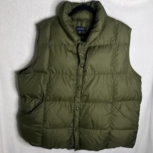 Giubbotto piumino Lands End verde scuro uomo XXL taglia 50-52 campeggio escursionismo outdoor - Foto 1 di 8