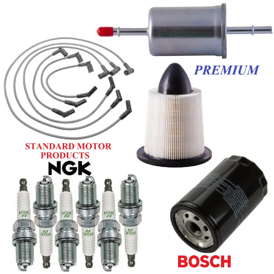Kit de afinación filtros bujías de cable para Ford Mustang V6 3,8 L 2001-2004 Foto 1 de 1
