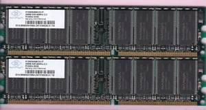 512MB 2x256MB DDR-400 NANYA PC-3200 NT256D64S88C0G-5T Desktop Memory Kit DDR1 - Picture 1 of 3