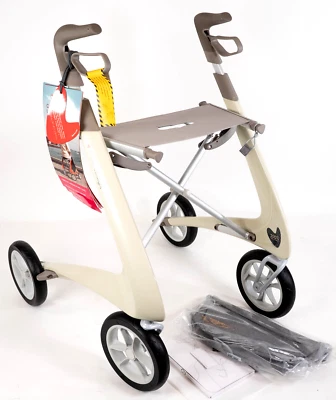 byACRE углерода ультралегкий роликовый ходунок, компактный трек (маленький), устричный белый - Изображение 1 из 4