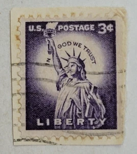 US-Briefmarke ~ Freiheitsstatue ~ gestempelt/veröffentlicht ~ 3 ¢ lila Briefmarke -004 - Bild 1 von 6