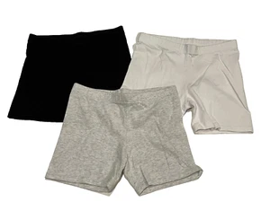 Member's Mark Girl's 3-Pack Favorite Cartwheel Shorts Black/White/Silver 4/5 - Picture 1 of 9
