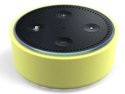 Estojo amarelo neon Mission para Amazon Echo Dot NOVO - Imagem 1 de 4