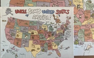 HTF VTG Springbok Jigsaw Puzzle - UNCLE SAM'S UNITED STATES OF AMERICA - 60pcs - Picture 1 of 2