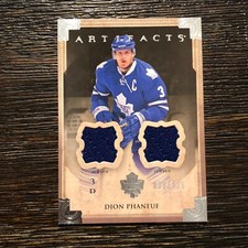 2013-14 Upper Deck Artifacts Dual Jersey Patch /125 Dion Phaneuf #20 #'d