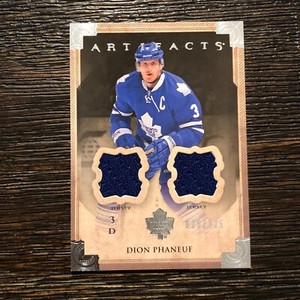 2013-14 Upper Deck Artifacts Dual Jersey Patch /125 Dion Phaneuf #20 #'d