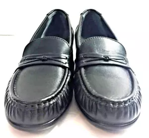 Zapatos sin cordones de cuero sin cordones negros más fáciles para mujer SAS talla 7,5 AAA - Imagen 1 de 10