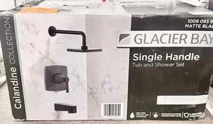Glacier Bay Calandine 1-Handle 1-Spray Tub & Shower Faucet Matte Black OPEN BOX - Picture 1 of 9