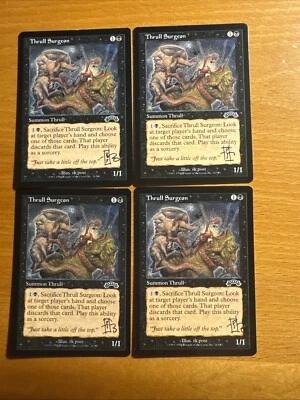 4x Thrull Surgeon RK Post MTG Magic artist signed card Exodus Black Control - Image 1 of 2