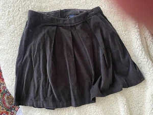 NWT Gap Kids Girls Black Corduroy Skirt Size 14 adjustable waist MSRP $35 - Picture 1 of 2