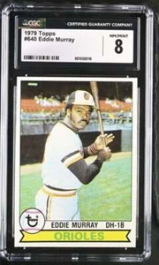1979 TOPPS #640 EDDIE MURRAY CGC 8 NM/MINT ORIOLES 1758 - Picture 1 of 2