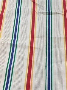 Vintage Springmaid Standard Pillow Case Striped Red Blue Green No Iron Made USA - Picture 1 of 6
