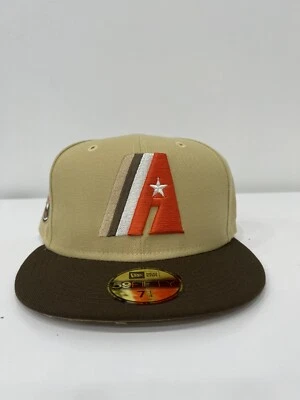 Houston Astros New Era MLB 59Fifty 20 Year Side Patch Fitted Cap Hat 7 1/4 - Image 1 of 4