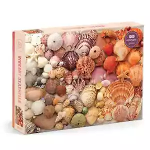 Vibrant Seashells 1000 Piece Jigsaw Puzzle Galison New - Picture 1 of 3