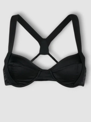 Sujetador Demi Kiki De Montparnasse para mujer con tirantes de seda negro talla 34B $198 Foto 1 de 3