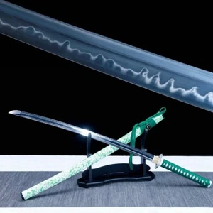 Espada japonesa Full Tang Samurai Katana 1095 acero arcilla hoja templada afilada - Imagen 1 de 9