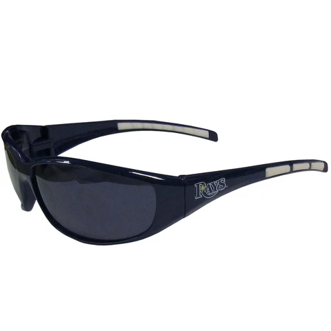 Tampa Bay Rays Wrap Sunglasses with Microfiber Bag MLB Licensed Baseball Cover