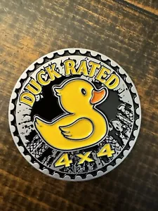 Duck Rated METAL Fender Badge for JEEP WRANGLER YJ JL emblem USA - Bild 1 von 3