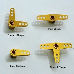 Für RC Schiff Boot Modellteile Zubehör 3MM Metallruder Kipphebel Upgrade GD - Bild 1 von 6