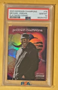 Goodwin Champions 2023 #SCP-76 Michael Jordan Platinum-Cosmic 190/199 PSA 10 - Imagen 1 de 2