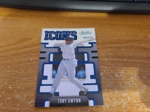 2021 Absolute Baseball Icons Green Foil Tony Gwynn I-12 Padres Insert Parallel