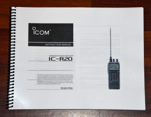 Icom IC-R20 Instruction manual - Coil bound by Dr. KB7QPS | eBay
