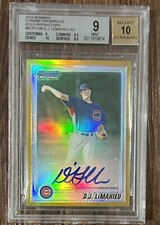 2010 BOWMAN CHROME GOLD REFRACTOR D.J. LEMAHIEU ROOKIE AUTO /50 #BCP110