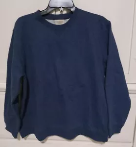 Classic Elements Navy Blue Sweatshirt Womens Size Petite Large PL - Picture 1 of 3