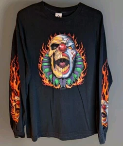 Clown T-shirt Longsleeve Vintage Alstyle 2005 Texas Biker Good Sports Mens XL - Picture 1 of 8